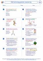 Biology - High School - Worksheet: DNA technology/genetic engineering