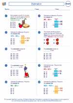 Mathematics - Third Grade - Worksheet: Estimation