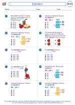 Mathematics - Third Grade - Worksheet: Estimation