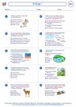 Biology - High School - Worksheet: Ecology I