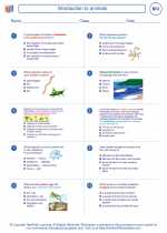 Biology - High School - Worksheet: Introduction to animals