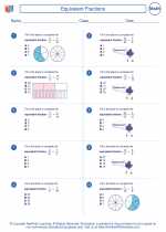 Mathematics - Fifth Grade - Worksheet: Equivalent Fractions