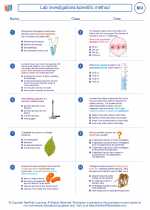 Biology - High School - Worksheet: Lab investigations/scientific method