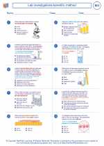 Biology - High School - Worksheet: Lab investigations/scientific method
