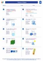 Chemistry - High School - Worksheet: States of Matter