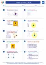 Chemistry - High School - Worksheet: Atomic Structure - Set II