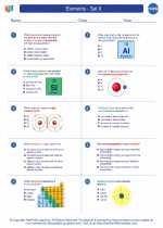 Chemistry - High School - Worksheet: Elements - Set II