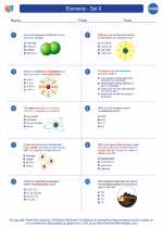 Chemistry - High School - Worksheet: Elements - Set II