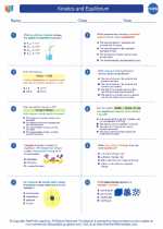 Chemistry - High School - Worksheet: Kinetics and Equilibrium