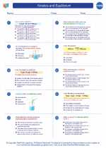 Chemistry - High School - Worksheet: Kinetics and Equilibrium