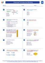 Chemistry - High School - Worksheet: Chemical Formulas and Bonding