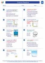 Chemistry - High School - Worksheet: Chemical Reactions