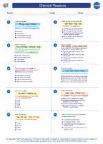 Chemistry - High School - Worksheet: Chemical Reactions