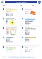 Chemical Reactions. Chemistry Worksheets and Study Guides High School.