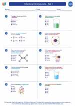 Chemistry - High School - Worksheet: Chemical Compounds - Set I