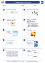 Chemistry - High School - Worksheet: Mixtures and Compounds