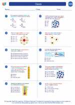 Chemistry - High School - Worksheet: Gases