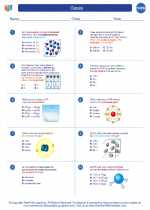 Chemistry - High School - Worksheet: Gases