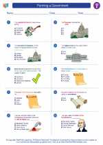 Social Studies - Fifth Grade - Worksheet: Forming a Government