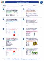 Physics - High School - Worksheet: Laws of Motion - Set II