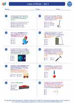 Laws of Motion - Set II. Physics Worksheets and Study Guides High School.