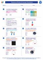 Physics - High School - Worksheet: Rotational Motion/Universal Gravitation