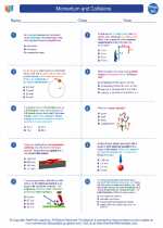 Momentum and Collisions. Physics Worksheets and Study Guides High School.