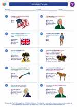 Social Studies - Fifth Grade - Worksheet: Notable People