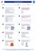 Physics - High School - Worksheet: Thermodynamics