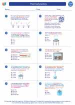 Physics - High School - Worksheet: Thermodynamics