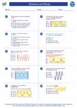 Vibrations and Waves. Physics Worksheets and Study Guides High School.