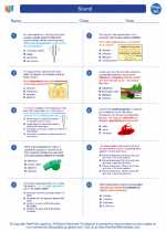 Physics - High School - Worksheet: Sound