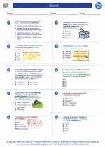 Physics - High School - Worksheet: Sound