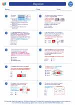 Physics - High School - Worksheet: Magnetism