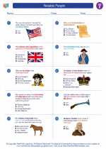 Social Studies - Fifth Grade - Worksheet: Notable People