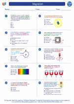 Physics - High School - Worksheet: Magnetism