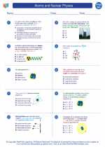 Physics - High School - Worksheet: Atomic and Nuclear Physics