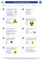 Physics - High School - Worksheet: Atomic and Nuclear Physics