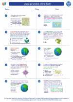 Earth Science - High School - Worksheet: Maps as Models of the Earth