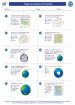 Earth Science - High School - Worksheet: Maps as Models of the Earth