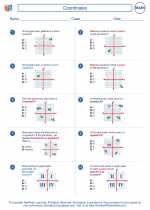 coordinates mathematics worksheets and study guides sixth grade