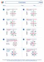 Mathematics - Sixth Grade - Worksheet: Coordinates