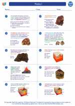 Earth Science - High School - Worksheet: Rocks I