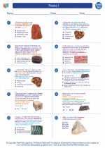 Earth Science - High School - Worksheet: Rocks I