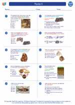 Earth Science - High School - Worksheet: Rocks II