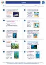 Earth Science - High School - Worksheet: Oceans