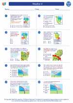 Earth Science - High School - Worksheet: Weather II