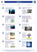 Earth Science - High School - Worksheet: Weather II