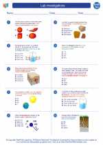 Earth Science - High School - Worksheet: Lab investigations