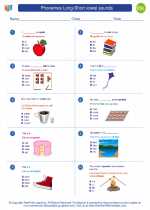 ESL-Spanish - Grades 3-5 - Worksheet: Phonemes Long-Short vowel sounds